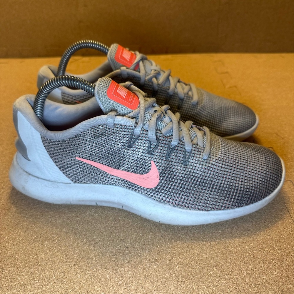 Nike Flex RN 2018 Womens Running Shoes Gray Pink‎ AA7408-011 Size 9.5